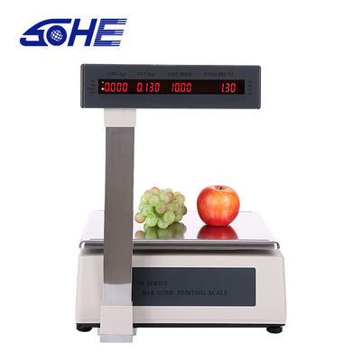 Customized OBM Support Supermarket Cash Register Scale with Barcode Label Printing
