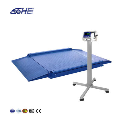 Industrial Carbon Steel Platform Scale 1.5m x 1.5m Ultra Low with Double Folded Ramp