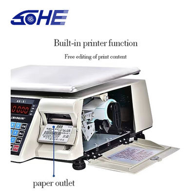 Customized Cash Register Scale with Barcode Label Printer Power Supply DC10.5V/1000mA