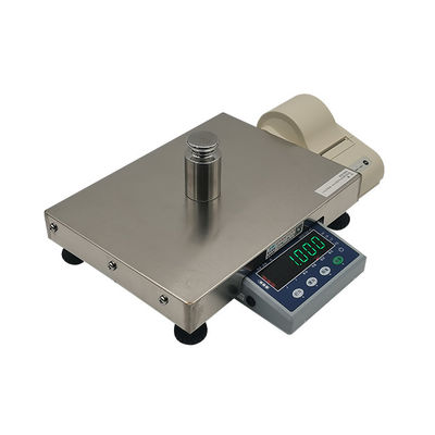 Barcode Label Printing Digital Desk Scale with LED Display and DC10.5V/1000mA Power Supply