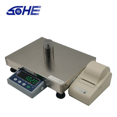 Barcode Label Printing Digital Desk Scale with LED Display and DC10.5V/1000mA Power Supply