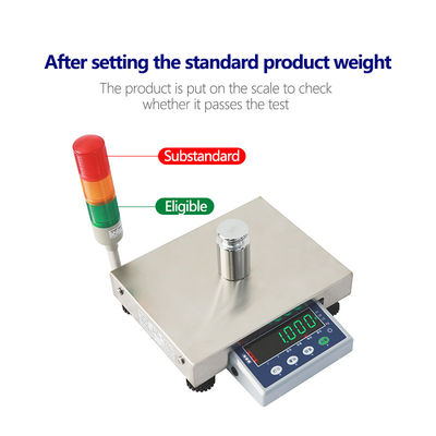 High Precision 6kg Three Color Alarm Electronic Table Weighing Scale for Measurements