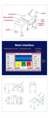 Small 300g Customized Conveyor Belt Weight Checkweigher for Food SH-MN130
