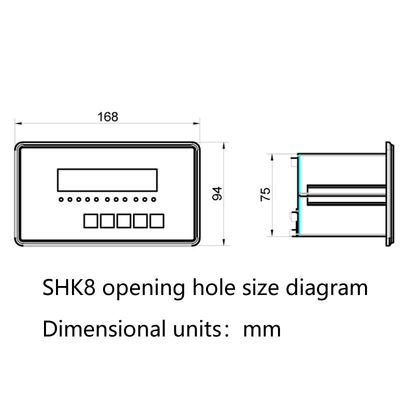 SHK8 Batching Scale Control System Weight Control Indicator with 3 Inputs and 3 Outputs