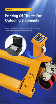 SOHE SCS Printing Meter Heavy Yellow  Forklift Scale With LED Display