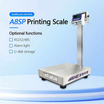 Customizable 200kg Stainless Steel Scales with Waterproof Design and Printing Function