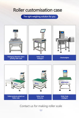 Food Industry Checkweigher 15-200kg Capacity with Stainless Steel Scale and Conveyor