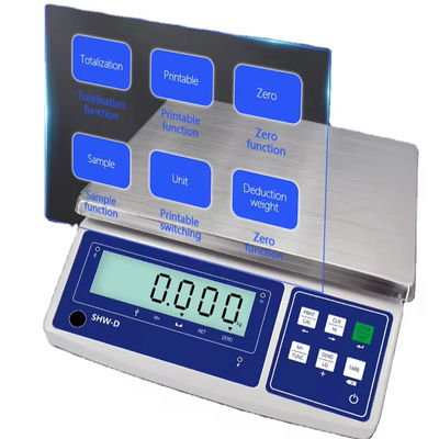 Customizable ABS 15KG LCD Display Table Scale with Precision and 6V/4000mAh Battery