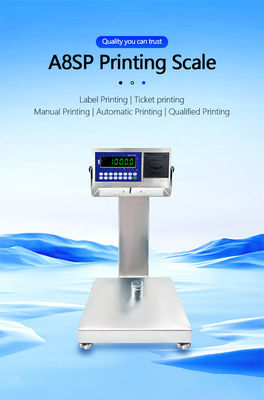 A8SP Printing Small Platform Scale with 6KG Capacity and 22cm*28cm Square Vertical Bar