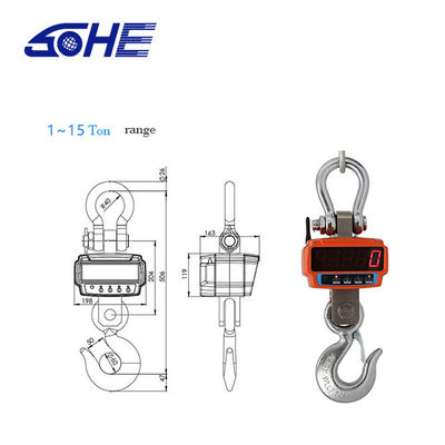 OBM Customized Support 2T LED Display Hanging Scale Hook Scale for Industrial Needs