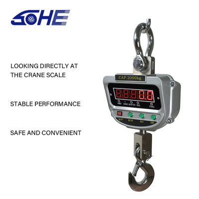 LED LCD Display Crane Scale Convenient and Lightweight 2t with Customized OEM Support