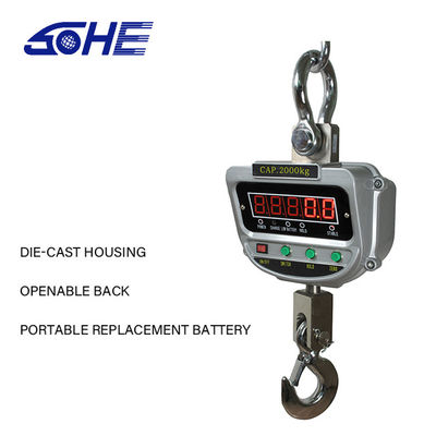 LED LCD Display Crane Scale Convenient and Lightweight 2t with Customized OEM Support