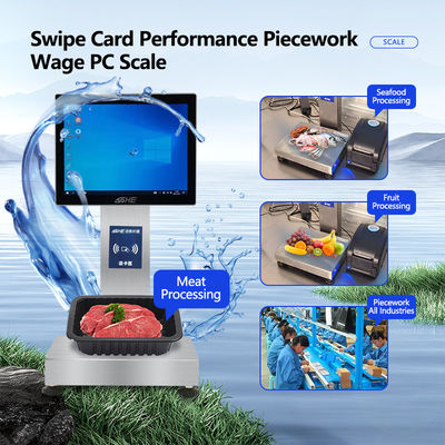Waterproof Touch Screen SOHE Swipe Card Counting Smart Scale with 3KG Accuracy Error