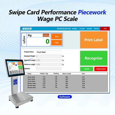 Waterproof Touch Screen SOHE Swipe Card Counting Smart Scale with 3KG Accuracy Error