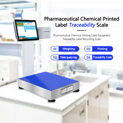 LCD Display Pharmaceutical Chemical Label Printing Device for 400mm*500mm Table Size