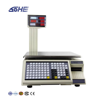 Streamlined 30kg Division 10g Table Scale with Advanced Printing and Bar Code Function