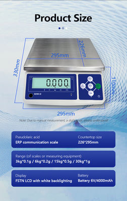15kg Capacity Multifunctional Electronic Table Scale with LCD Display and OBM Support