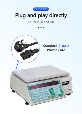 Advanced SHV-TMA Bar Code Table Scale 30kg with ABS Plastic/Stainless Steel Plate