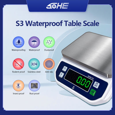 6KG Capacity LED Display Waterproof Scale for Food Processing Baking and High Precision