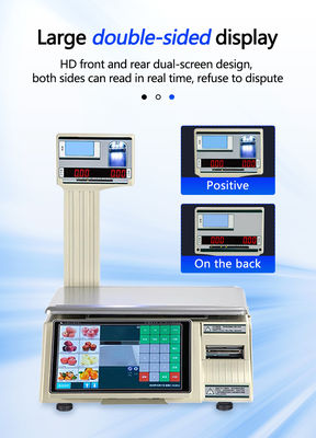 LCD Display Intelligent Bar Code Table Scale SHW-TMF6 for 30kg Capacity