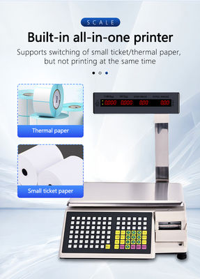 ABS Plastic/Stainless Steel Plate 30kg Printing Bar Code Table Scale SHW-TMB -20 C-50 C