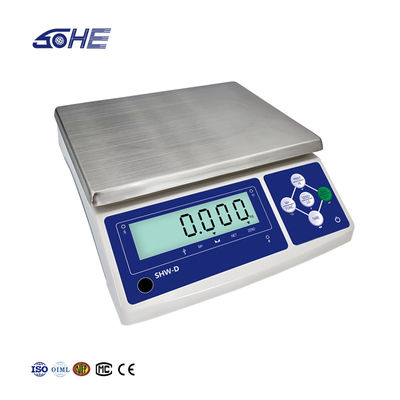 SHWDL-15KG Ethernet Function Table Scale with LCD Display and AC/DC Power Supply