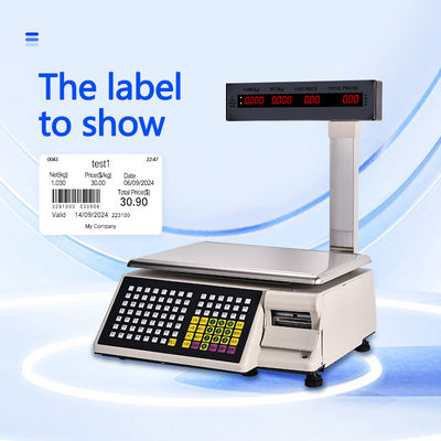 Advanced Printing Bar Code Table Scale SHW-TMB 30kg with AC 100-240V/DC21V Power