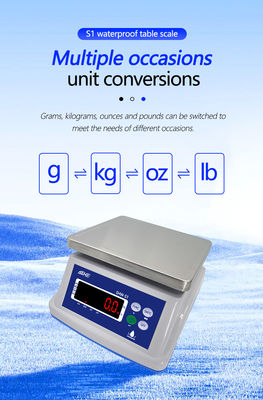 Customizable S1 Waterproof Table Electronic Scale with 15kg Capacity and ODM Support