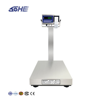 A8SP 60cm*80cm All Stainless Steel Square Pole Printing Industrial Platform Scale