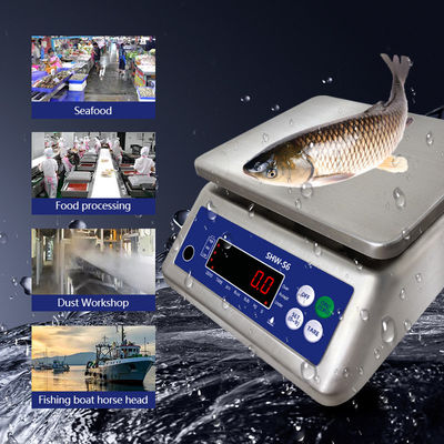 AC220V/50HZ Power Supply SOHE S6 3KG Stainless Steel IP68 Waterproof Scale for Powerful
