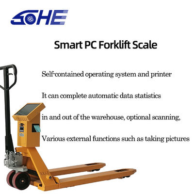 Smart PC Printing Narrow Fork Forklift Scale with Window System LED LCD Display Type
