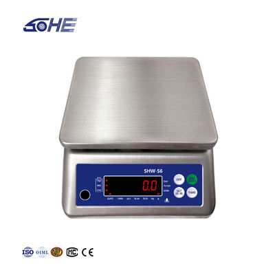 High Precision LED Display SOHE S6 Waterproof Table Scale for Industrial Applications