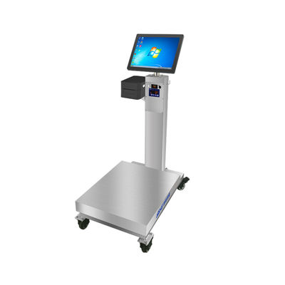 Metals Industrial Weighing Scale with 15-inch Touch Screen Rotating Table and Wheels