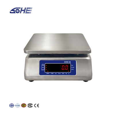 ODM Supported Double Screen 30kg Waterproof Table Electronic Scale with LED Display