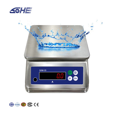 All Stainless Steel Table Scale with Double Screen and IP68 Protection Level 30kg