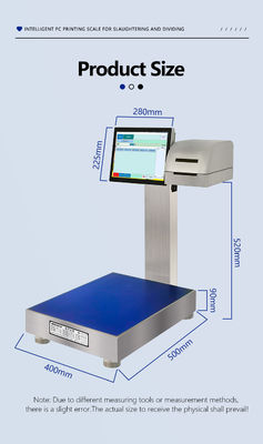 Fully Waterproof Smart Scale 30KG with Plug-in Design and Label Printing