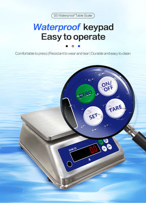 Table Scale Double Screen 30kg Electronic Scale Made of 304 Stainless Steel Material