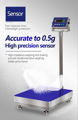 LED Display 300kg SOHE A1S Waterproof Scale for Food Factories 500*600mm Washable