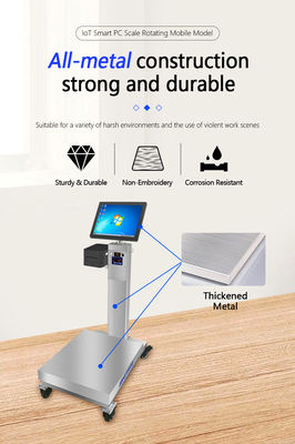 Weighing Industrial Platform Scale 60cm by 80cm with Rotating 15&quot; Android Touchscreen