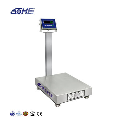Weighing A1S Square Pole Industrial Platform Scale 60cm*80cm Stainless Steel Waterproof