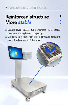 30cm * 40cm Table Size Simple Waterproof Intelligent Scale with Built-in Battery