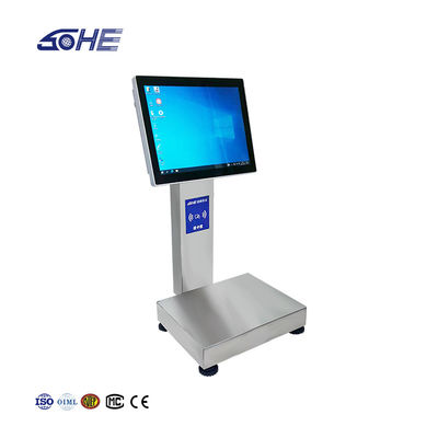 1- 15kg/5g Capacity Smart Card Piece Weighing Scale with 12-Inch Waterproof Touch Screen