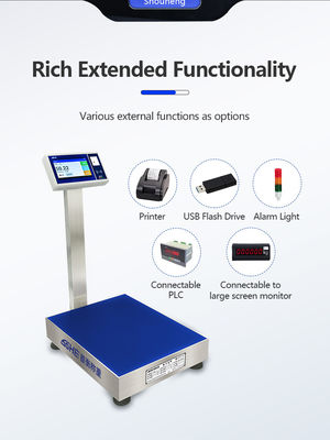 Maximum Range 200kg Industrial Android Smart Scale with 7 Inch Screen and LCD Display