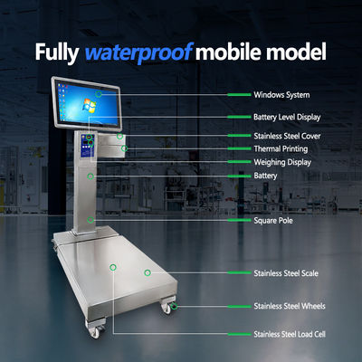 Customizable Label Platform Scale with 500KG Weight Capacity and 80mm Thermal Printer