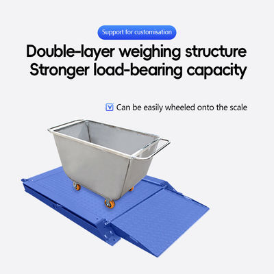 SOHE 1.2m*1.2m 2t Industrial Weighing Scale Platform with Double Ramp and 2000KG Capacity