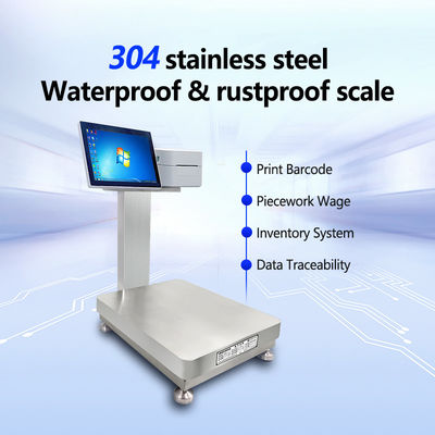 60KG SOHE Battery Simple Waterproof Smart Industrial Weighing Scales Platform Print Laber Scale