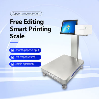 60KG SOHE Battery Simple Waterproof Smart Industrial Weighing Scales Platform Print Laber Scale