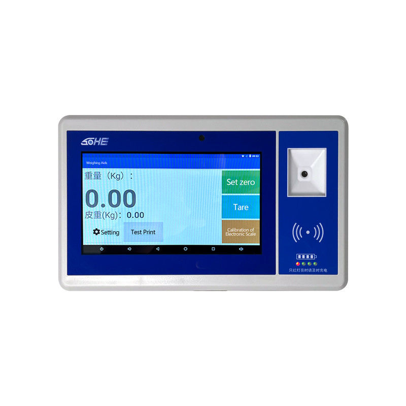 7-inch ABS LCD Display Android Smart Screen with QR Code Battery Camera Swipe Card Weight Indicator and Sensor