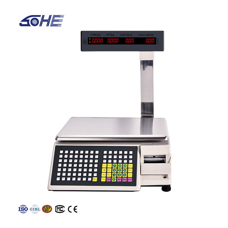 Advanced Printing Bar Code Table Scale SHW-TMB 30kg with AC 100-240V/DC21V Power