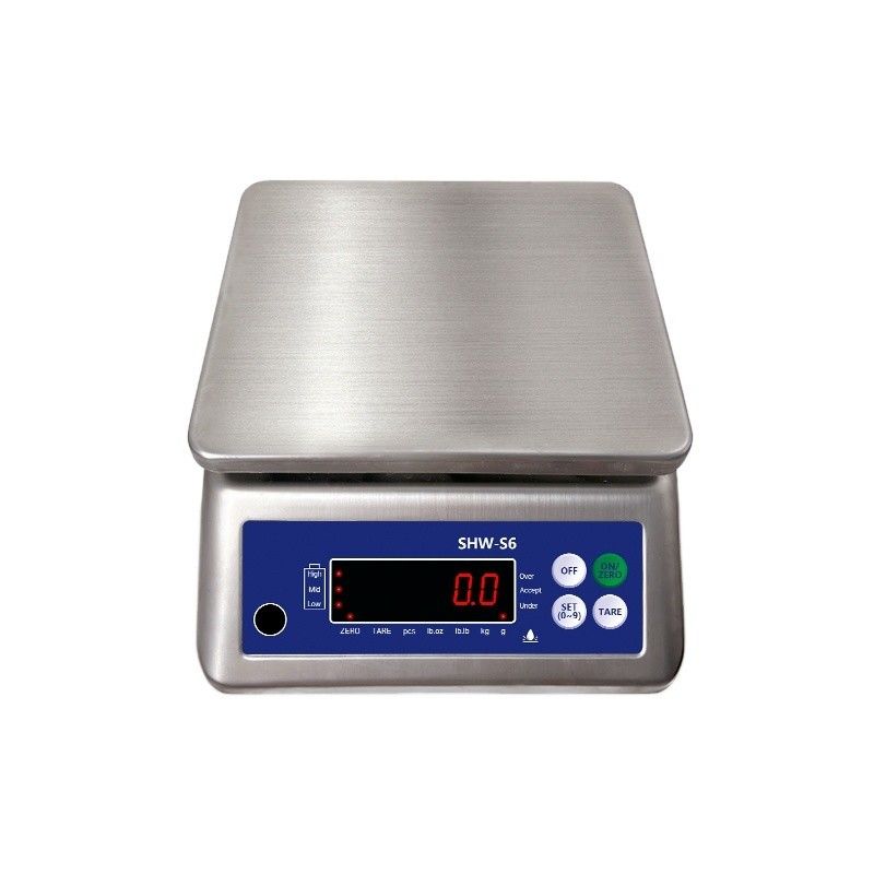 AC220V/50HZ Power Supply SOHE S6 3KG Stainless Steel IP68 Waterproof Scale for Powerful